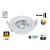 UITVERKOOP: Inbouw LED Spot 5w Flat, 450 Lumen, 2200K, Kantelbaar, IP54, CRI90, Wit Armatuur, Gatmaat 75mm