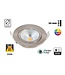 UITVERKOOP: Inbouw LED Spot 5w Flat, 450 Lumen, 2500K, Kantelbaar, IP54, CRI90, Staal Armatuur, Gatmaat 75mm
