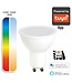 Smart WiFi GU10 LED Spot 4,9w, RGB+CCT (2700K-6500K), 350 Lumen, Werkt via Tuya App / Google Assistant / Amazon Alexa, 2 Jaar Garantie