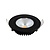 Inbouw LED Spot 5w Flat, 450 Lumen, 3000K, Kantelbaar, IP44, Dimbaar, CRI90, Zwart Armatuur, Gatmaat 72mm, 2 Jaar Garantie