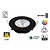 UITVERKOOP: Inbouw LED Spot 5w Flat, 450 Lumen, 2700K, Kantelbaar, IP44, Dimbaar, CRI90, Zwart Armatuur, Gatmaat 72mm