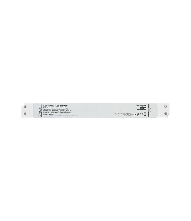 UITVERKOOP: LONG AND SLIM - Led Strip voeding 12V/75W/6,25A, Max: 60w