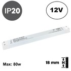 LONG AND SLIM - Led Strip voeding 12V/100W/8,33A, Max: 80w, 3 Jaar Garantie