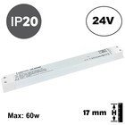 UITVERKOOP: LONG AND SLIM - Led Strip voeding 24V/75W/3,12A, Max: 60w