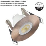 MR11 Led Spot Armatuur Koper, IP65 waterbestendig, Gatmaat 45mm, Alleen geschikt voor 35MM Spots