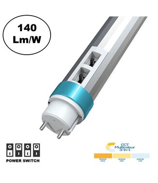 Led Buis 90cm, Wattage Switch 8/11/14w, CCT Switch  3000K/4000K/6000K, 1120-1960 Lumen (140Lm/w), 3 Jaar Garantie