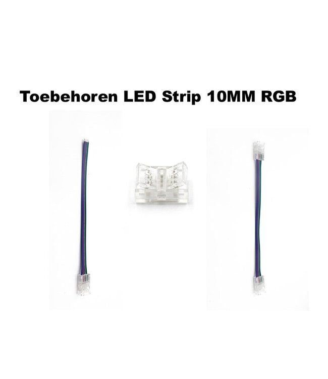 A-Serie Led Strip Connector RGB Led Strips 10MM  (Zonder solderen) | Geschikt voor IP20 en IP65 LED Strips