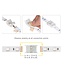 A-Serie Led Strip Connector RGB Led Strips 10MM  (Zonder solderen) | Geschikt voor IP20 en IP65 LED Strips