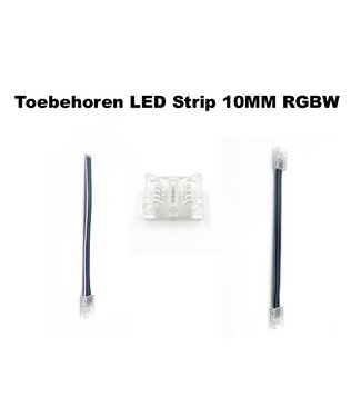 A-Serie Led Strip Connector RGBW Led Strips 10MM  (Zonder solderen) | Geschikt voor IP20 en IP65 LED Strips