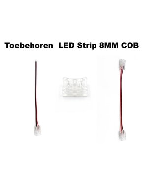A-Serie Led Strip Connector 8MM COB Led Strips (Zonder solderen) | Geschikt voor IP20 en IP65 LED Strips