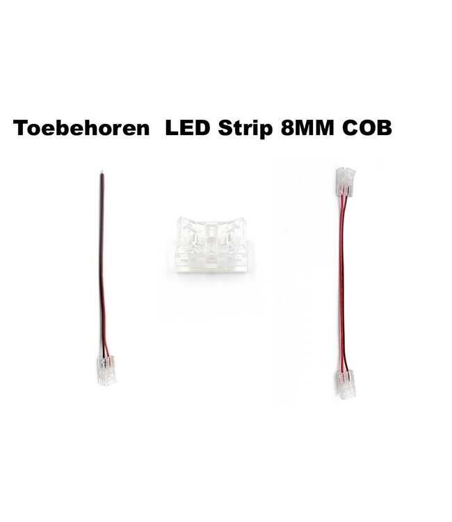 A-Serie Led Strip Connector 8MM COB Led Strips (Zonder solderen) | Geschikt voor IP20 en IP65 LED Strips