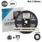 Led Strip ROL 5 Meter 5050SMD, 16w/m, 60 led/m, RGB+NW (4000K) 4IN1 LED , 24v, IP20, 10mm, 2 Jaar garantie