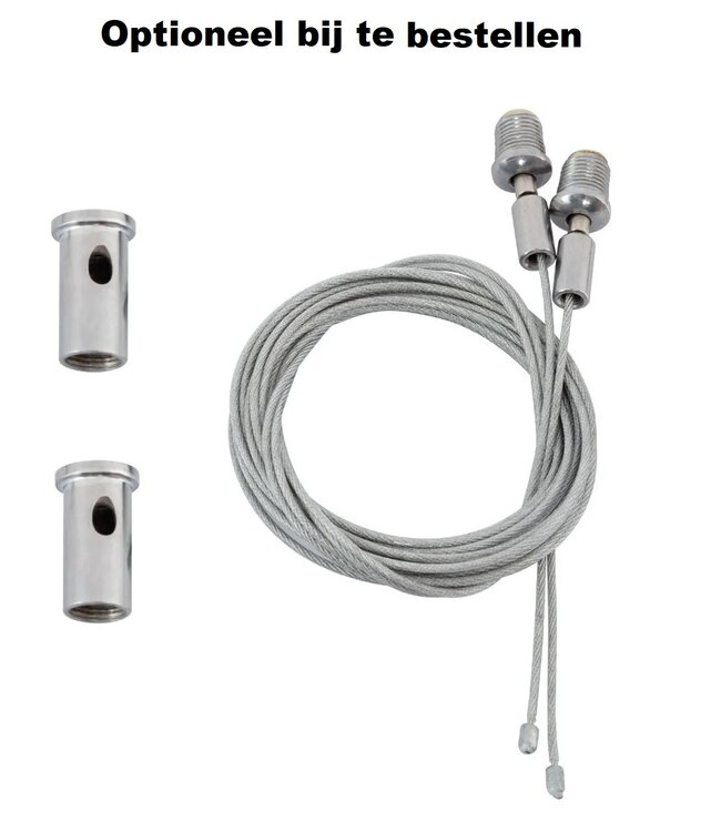 Industriële Plafondlamp / Hanglamp Zwart | 72x21x18cm | Incl. Lichtbron E27 - 4w - 2400K - Dimbaar | Retro | Vintage | Metaal