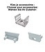 Accessoires t.b.v. Standaard Led Strip Profiel Norman | Wit