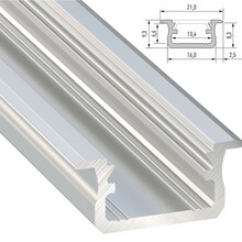 Infrees Aluminium Led Strip Profiel  Norman | ALU |  21x9,3mm | Tot 2 Meter leverbaar