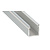 Verdiept Aluminium Led Strip Profiel  Norman | ALU |  18x17mm | Tot 2 Meter leverbaar