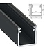 Verdiept Aluminium Led Strip Profiel  Norman | Zwart |  18x17mm | Tot 2 Meter leverbaar