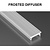 Afdekkap t.b.v. SlimLine LED Strip Profiel | Tot 2 Meter Leverbaar