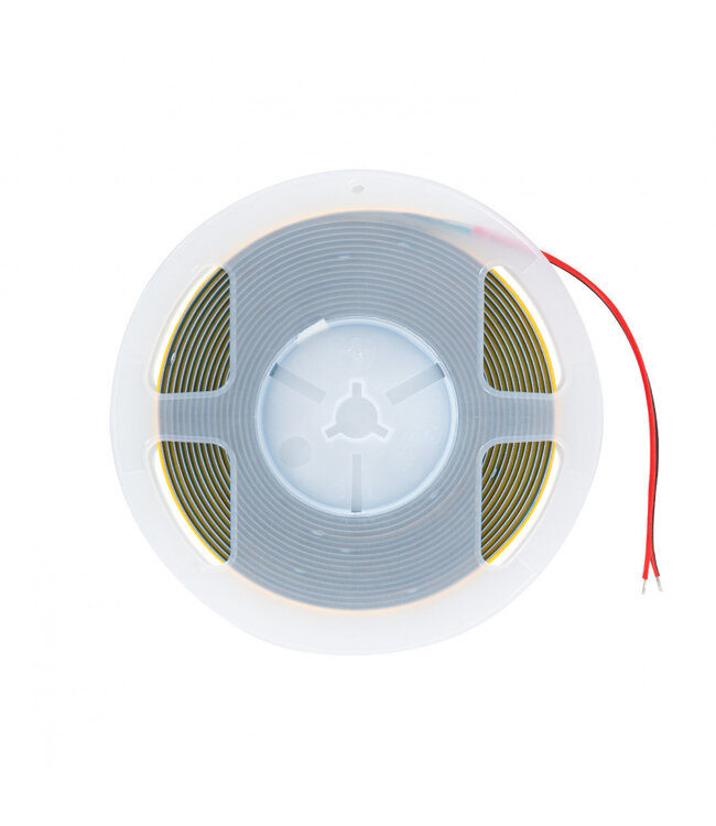 Led Strip ROL 25 Meter COB, 8w/m, 320 led/m, 760Lm/m, 6500K Daglicht wit, CRI90, 12v, IP33, 8mm, 2 Jaar garantie