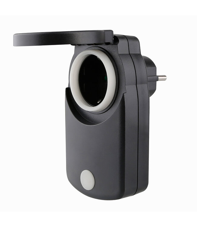 Wifi Stekkerschakelaar | Max 3600 Watt | Werkt via Tuya App / Google Assistant / Amazon Alexa | IP44 Binnen en Buiten gebruik