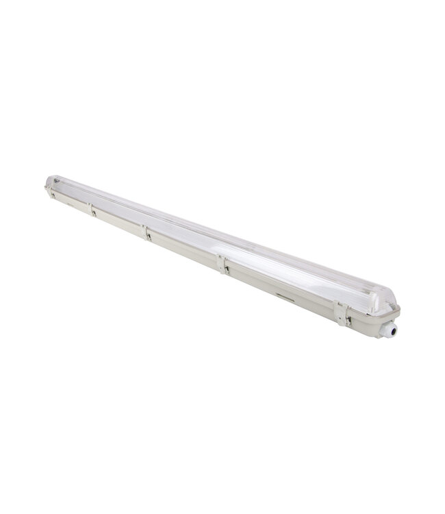 SlimLine LED TL Armatuur 150cm | IP65 | IK08 | Kunststof Sluitclips | Geschikt voor 1 LED Buis