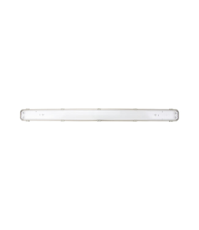 SlimLine LED TL Armatuur 150cm | IP65 | IK08 | Kunststof Sluitclips | Geschikt voor 2 LED Buizen