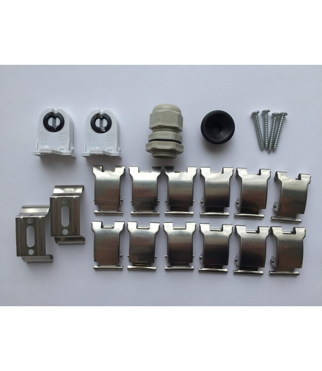 ProLine LED TL Armatuur 150cm | IP65 | IK08 | RVS Sluitclips | Geschikt voor 2 LED Buizen