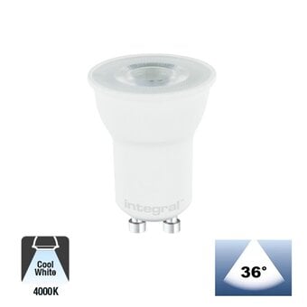 GU10 LED Spot 35mm, 3,4w,  4000K, Lichthoek: 36°, 2 Jaar garantie