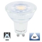 GU10 LED Spot 4,7w, 425 Lumen, 4000K Neutraal Wit, Glas, Lichthoek: 36°, 2 Jaar Garantie