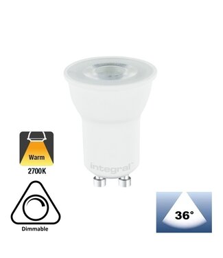 GU10 LED Spot 35MM 3,2w, 290 Lumen, 2700K Warm wit, Dimbaar, Lichthoek: 36°, 2 Jaar garantie