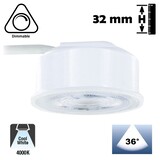 LED Module Evo 3,8w, 410 Lumen, 4000K Neutraal Wit, Dimbaar, 230v, Lichthoek: 36°, 2 Jaar Garantie