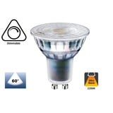 GU10 LED Spot 5,5w, 380 Lumen, 2200K Flame, Glas, Dimbaar, Lichthoek: 36°,  2 Jaar Garantie