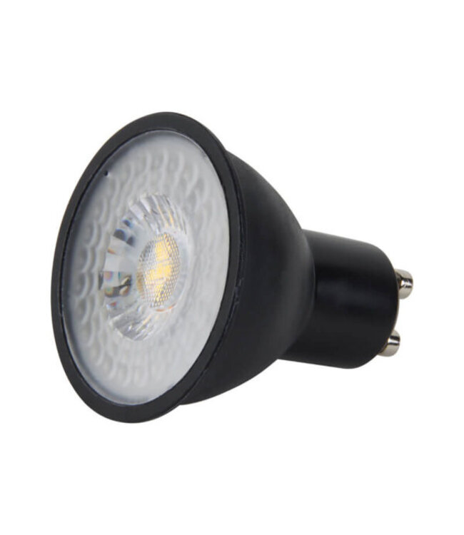 GU10 LED Spot ZWART 5w, 400 Lumen, 3000K Warm Wit, Dimbaar, Lichthoek: 60°, 2 Jaar Garantie