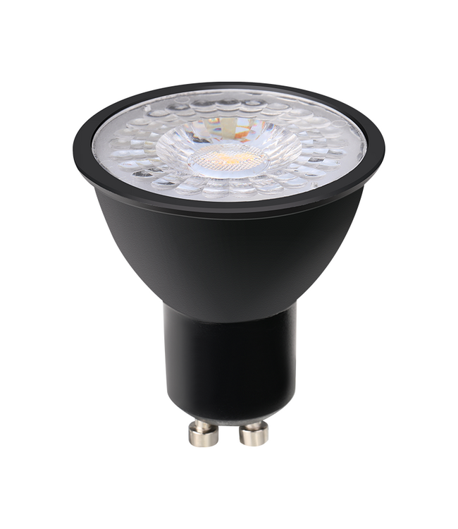 GU10 LED Spot ZWART 5w, 400 Lumen, 4000K Neutraal Wit, Dimbaar, Lichthoek: 60°, 2 Jaar Garantie