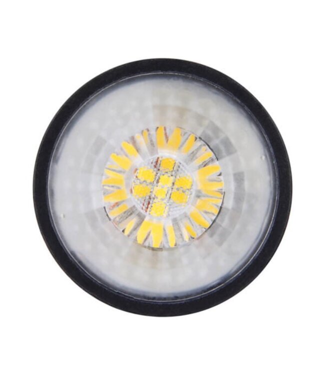 GU10 LED Spot ZWART 7w, 560 Lumen, 2700K Warm Wit, Dimbaar, Lichthoek: 60°, 2 Jaar Garantie