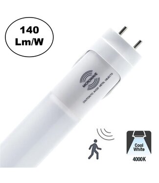 Sensor Led Buis 150cm, 25w, 4000K Neutraal Wit, 3500 Lumen (140Lm/w), Microwave Bewegingssensor, 3 Jaar Garantie