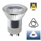 MR11 (35mm) GU10 LED Spot 3w, 300 Lumen, 3000K Warm Wit, Glas, Dimbaar, Lichthoek: 38°, 2 Jaar Garantie