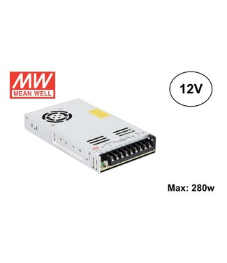 MeanWell Led Strip voeding 12V/350W/29A, Max: 280w, 2 Jaar Garantie