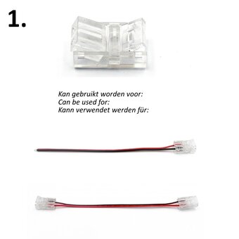 A-Serie Led Strip Connector 10MM COB Led Strips (Zonder solderen) | Geschikt voor IP20 en IP65 LED Strips