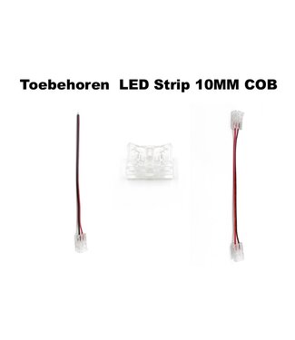 A-Serie Led Strip Connector 10MM COB Led Strips (Zonder solderen) | Geschikt voor IP20 en IP65 LED Strips