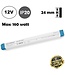Cobalt LongSlim Premium Led Strip voeding 12V/200W/16,6A, Max: 160w, Afm:360x32x24 mm, 3 Jaar Garantie