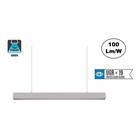 Led Linear Lamp 120cm met <UGR19 Diffuser, 40w, 4000 Lumen (100lm/w), 6000K Daglicht Wit, Zilverkleurige Behuizing, (Optioneel DImbaar) 3 Jaar Garantie