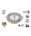 UITVERKOOP: Inbouw LED Spot 5w Flat, 450 Lumen, 3000K, Kantelbaar, IP44, Dimbaar, CRI90, Staal Armatuur, Gatmaat 72mm