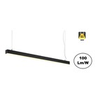 Led Linear Lamp 120cm, 30w, 3000 Lumen (100lm/w), 3000K Warm wit, Zwartkleurige Behuizing, 3 Jaar Garantie