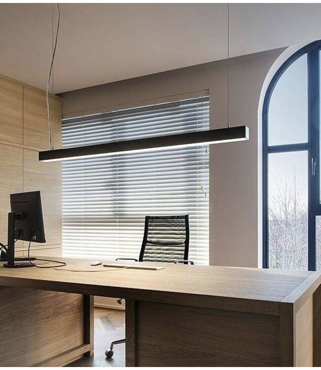 UITVERKOOP: Led Linear Lamp 150cm, 40w, 4000 Lumen (100lm/w), 4000K Neutraal wit, Zwartkleurige Behuizing