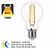 E27 7w Led Filament Lamp, 2700K, 806 Lumen, Dag/Nacht Sensor, 2 Jaar garantie