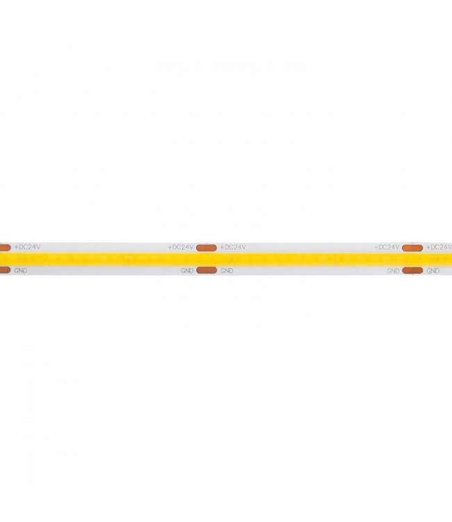 PRIME Led Strip ROL 5 of 30 Meter COB, 8w/m, 320 led/m, 800Lm/m, 2700K Warm wit, CRI90, 24v, IP20, 8mm, 2 Jaar garantie