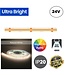PRIME Ultra Bright Led Strip ROL 5 Meter COB, 18w/m, 480 led/m, 1520Lm/m, 4000K Neutraal wit, CRI90, 24v, IP20, 10mm, 3 Jaar garantie
