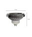 GU10 AR111 LED Spot 15w Wit, 1050 Lumen, 4000KNeutraal Wit, 38°,  CRI90, Dimbaar, 2 Jaar Garantie