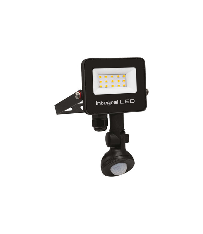 Slim2 LED Floodlight 10w, Met Bewegingssensor, 1000 Lumen (100lm/w), 4000K Neutraal Wit, IP67, IK08, 3 Jaar Garantie
